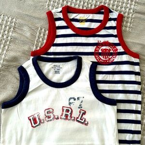 Bundle of two Polo by Ralph Lauren Cotton Tank Tops for Boys Size 7